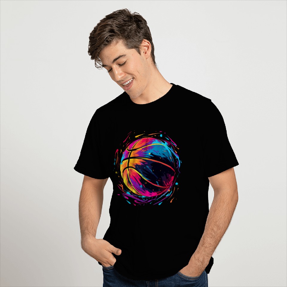 Retro Basketball Synthwave T Shirts