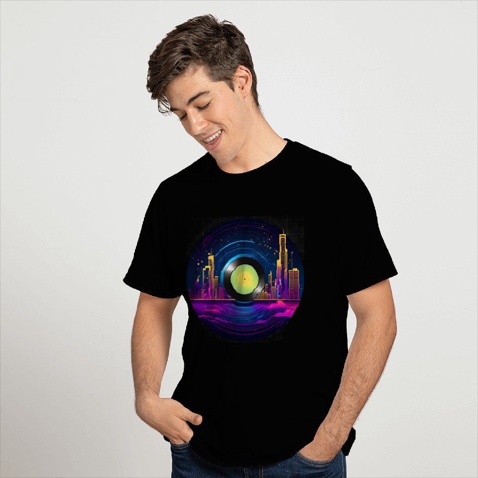 Vinyl City Spinning T Shirts