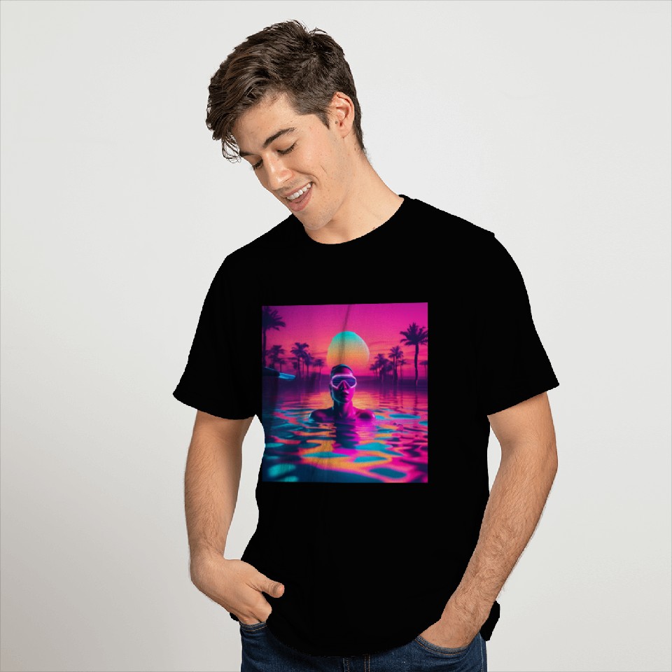Diving in the Ocean T Shirts