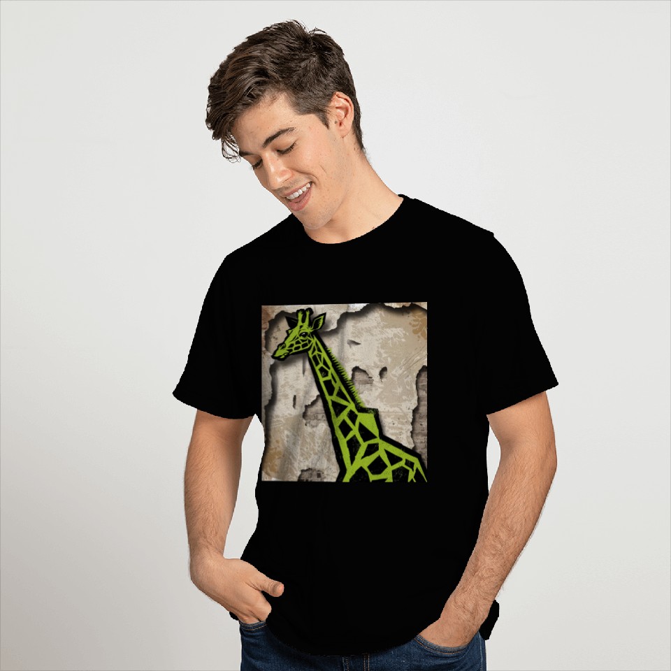 Stylized giraffe T Shirts