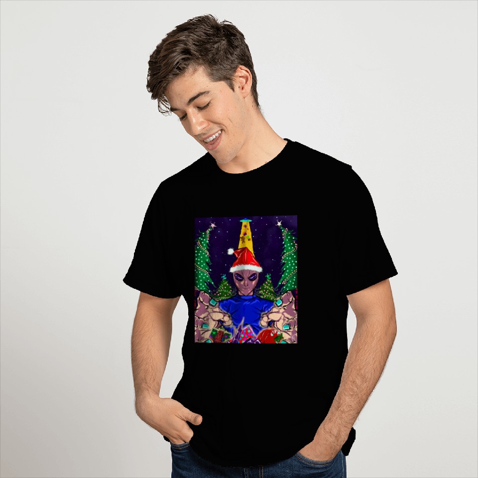 Alien Christmas Gifts Collection Time! T Shirts