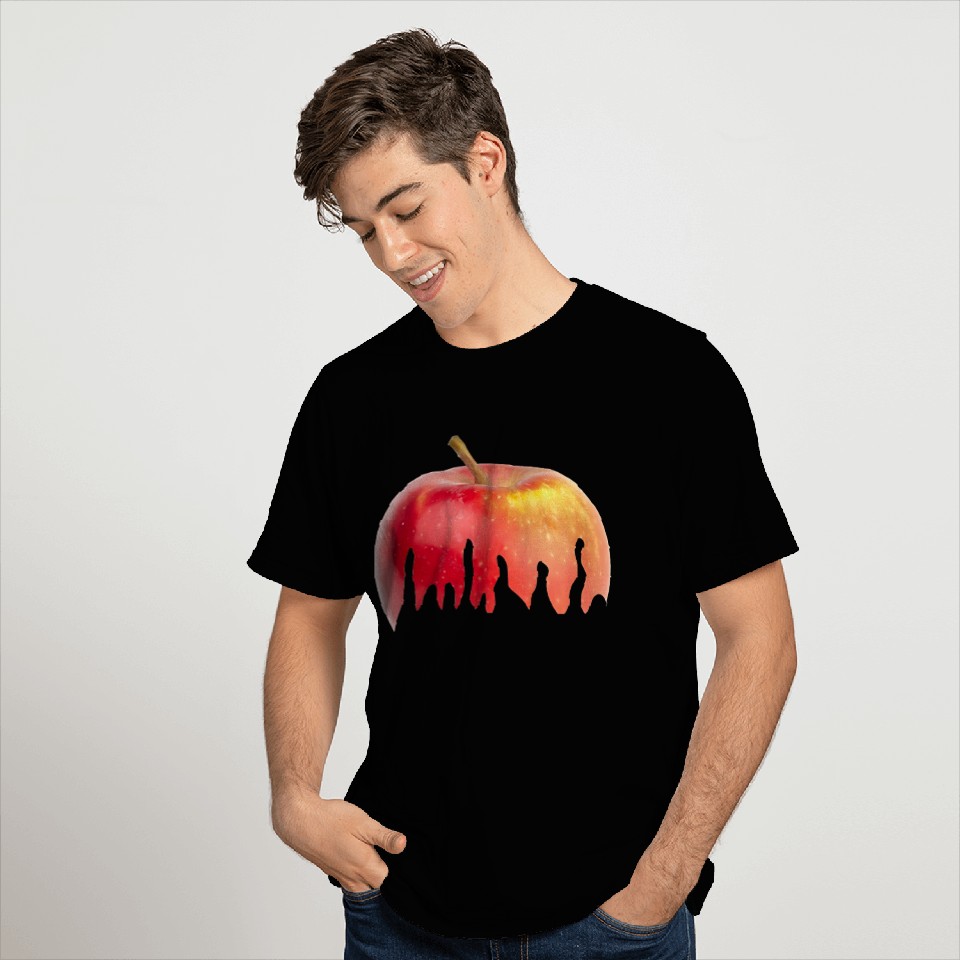 Melting Apple Surreal Art Design T Shirts