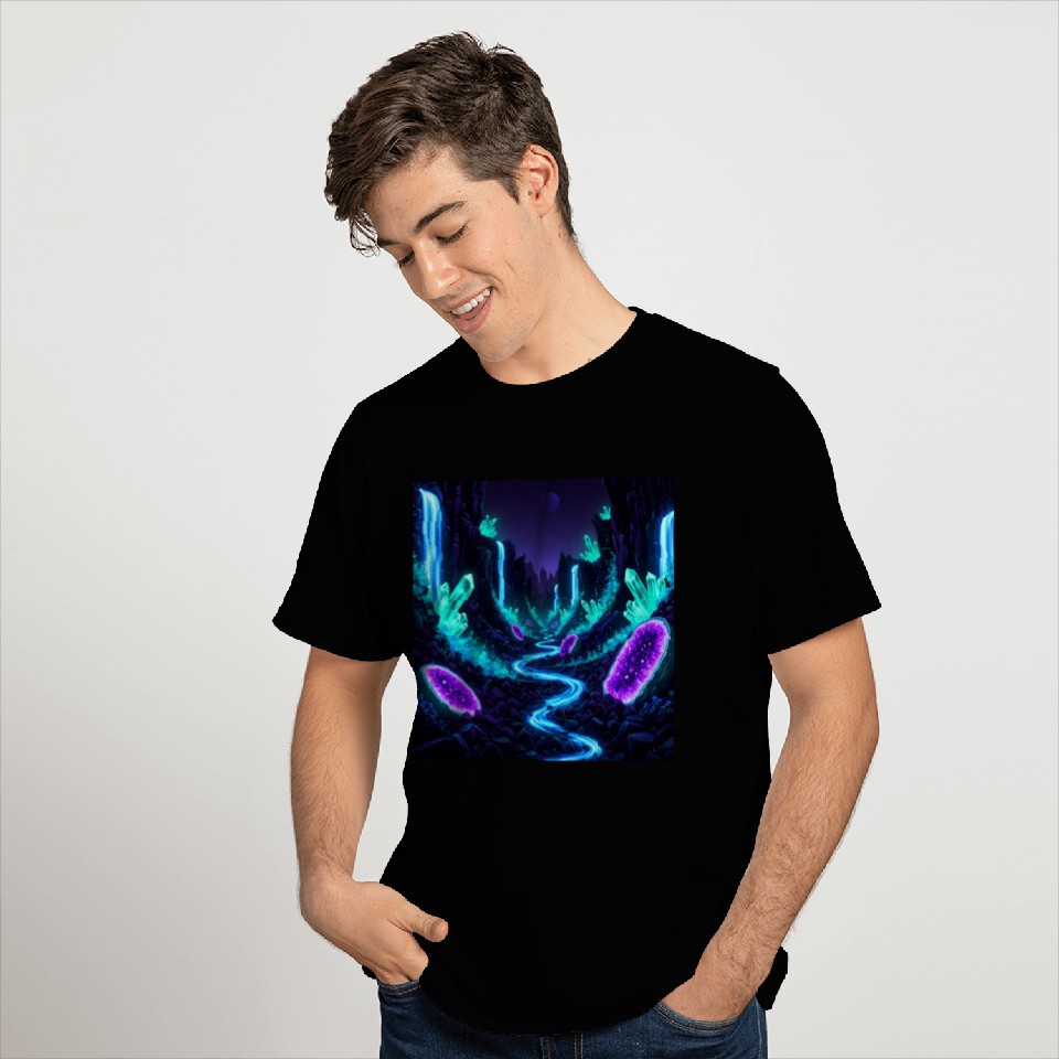 Bioluminescent Crystal Valley T Shirts