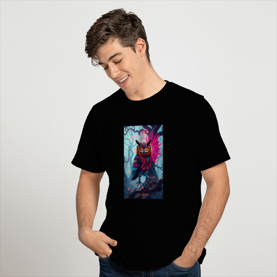Electric Dream Owl T Shirts