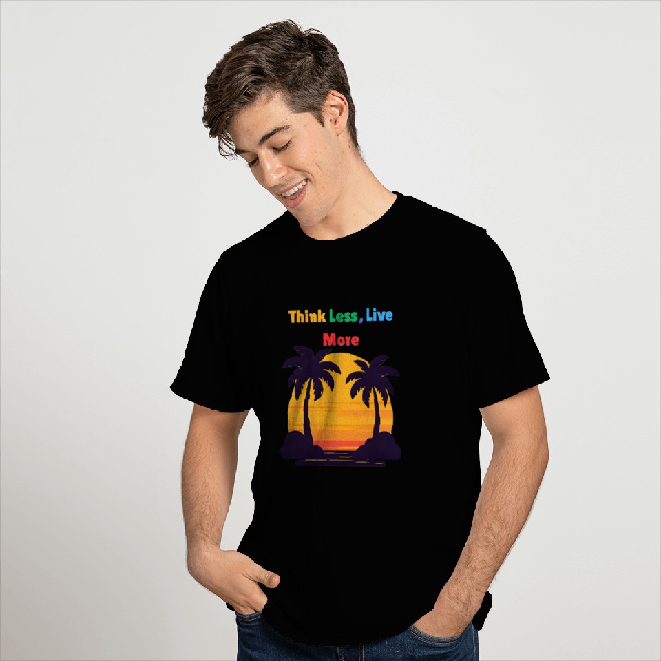 Sunset Palm Tree Motivation Design T Shirts