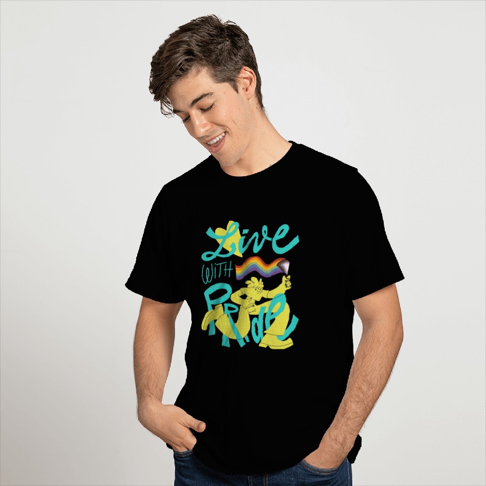 Live with Pride - LGBTQ+ Statement T Shirts