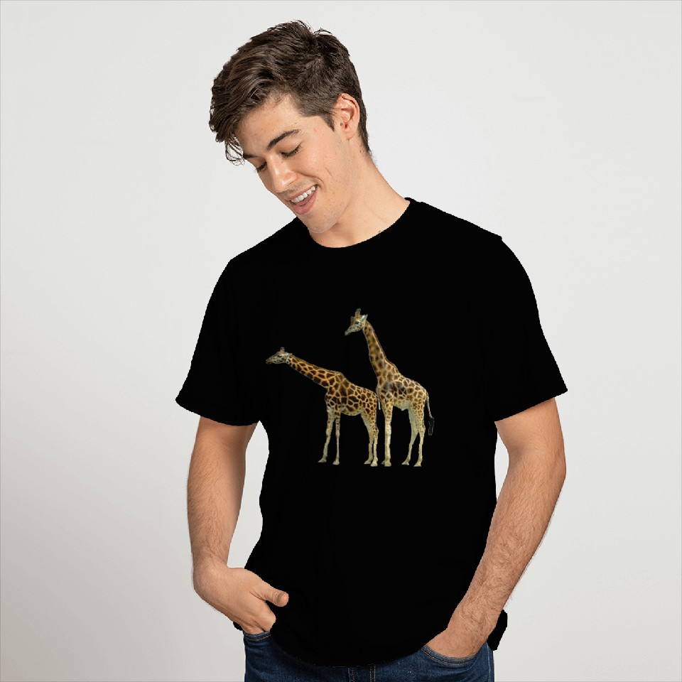Giraffe two side by side T Shirts
