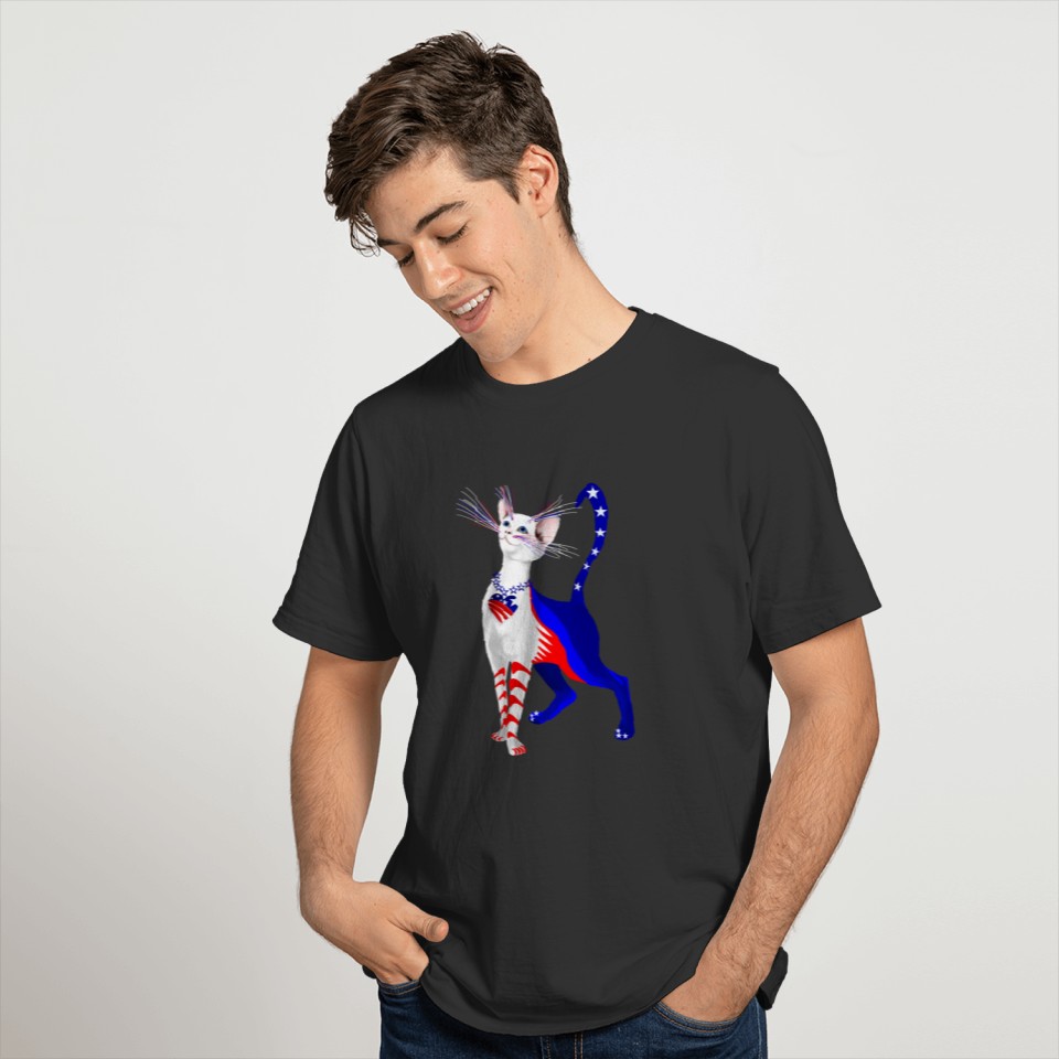 An All American Cat T-shirt