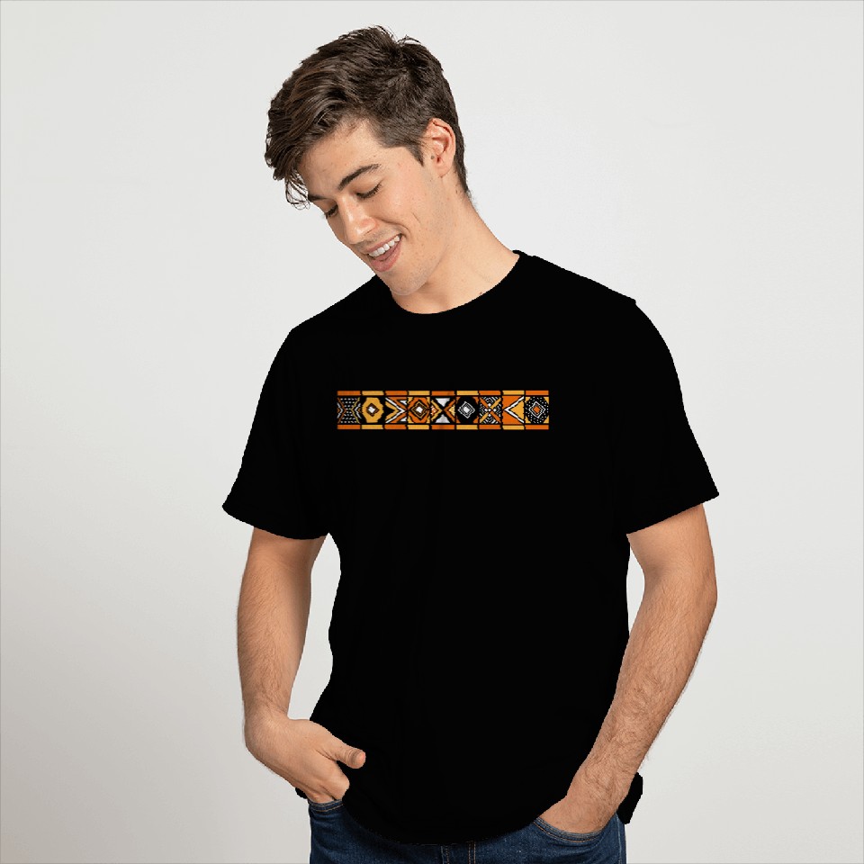 African stripe pattern T Shirts