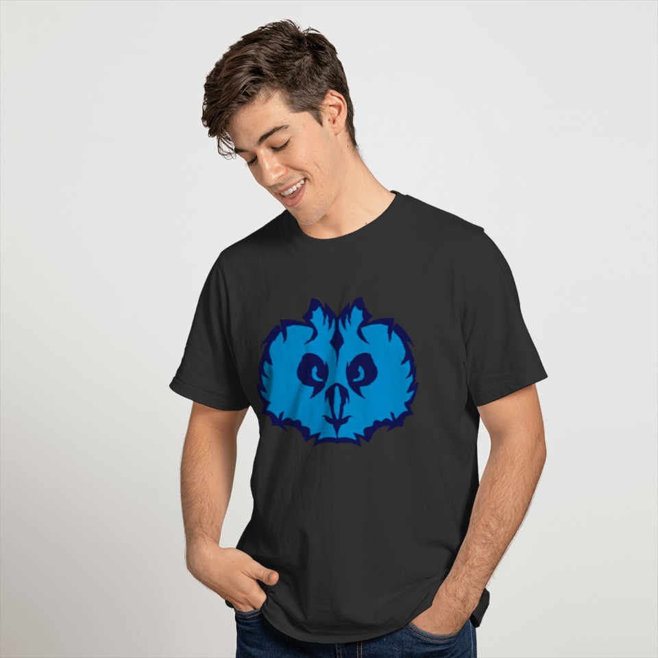 owl cartoon face 2 T-shirt
