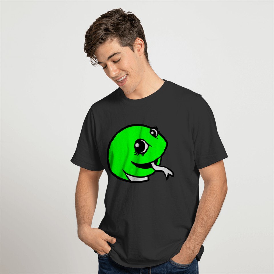 face head sweet little cute baby child snake comic T Shirts