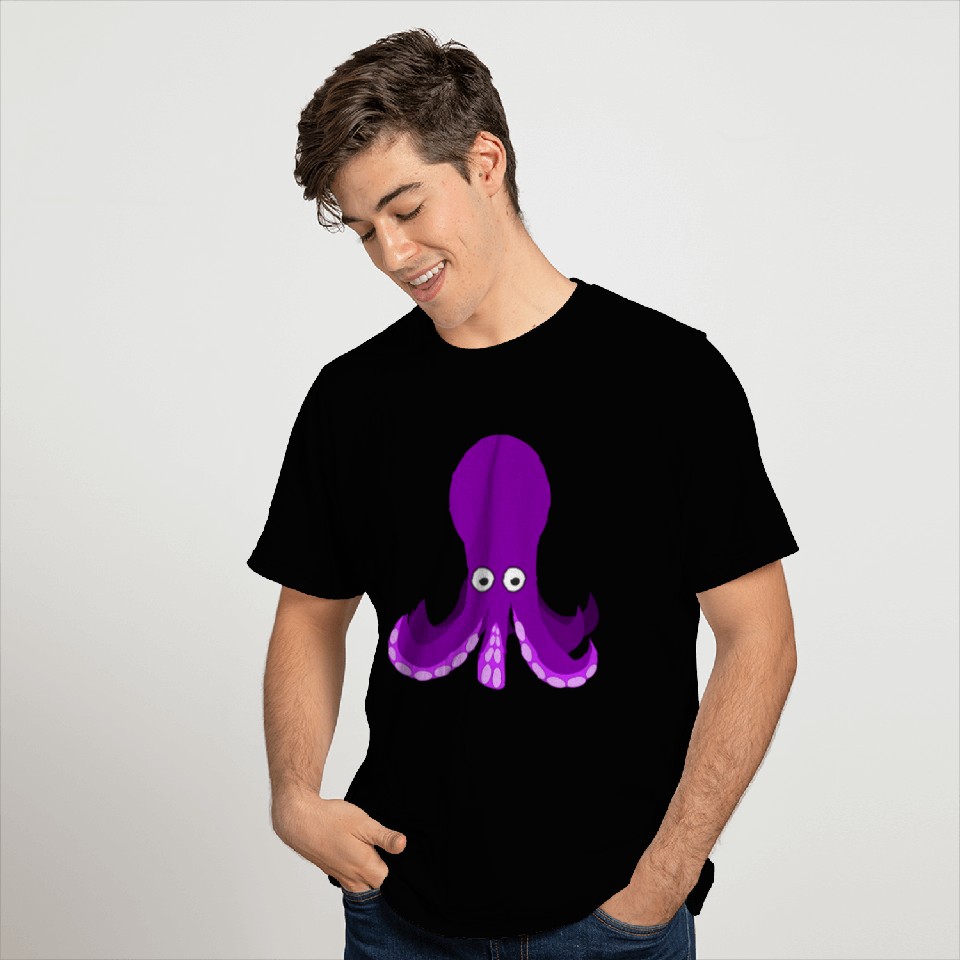 Cartoon Octopus 2 T Shirts