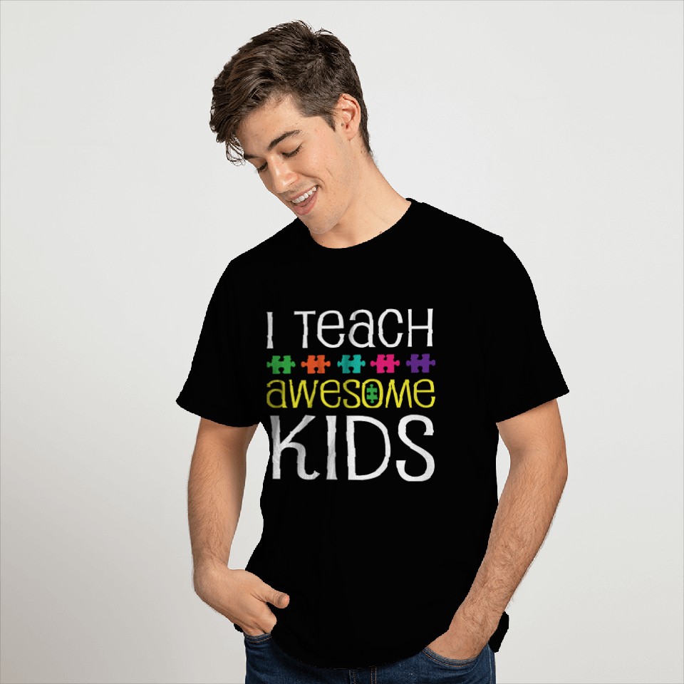 Autism Teacher Awareness Support T Shirts