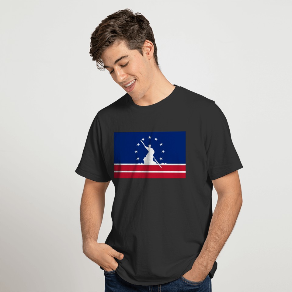 Richmond city flag united state america Virginia T-shirt