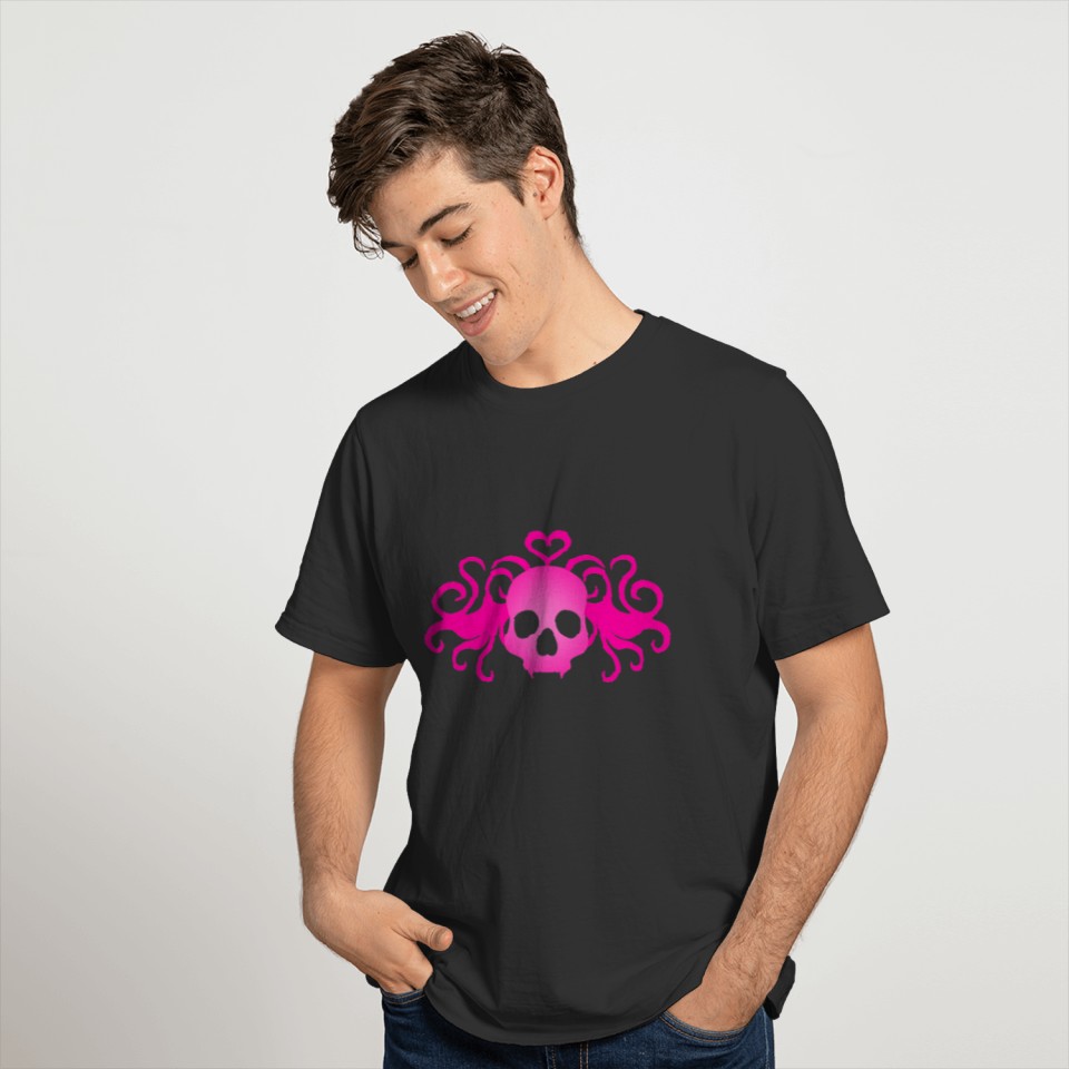 Girly pink skull T-shirt