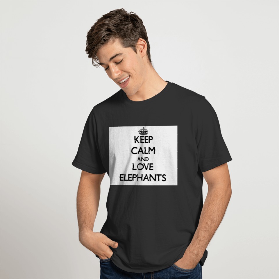 Keep calm and Love Elephants T-shirt