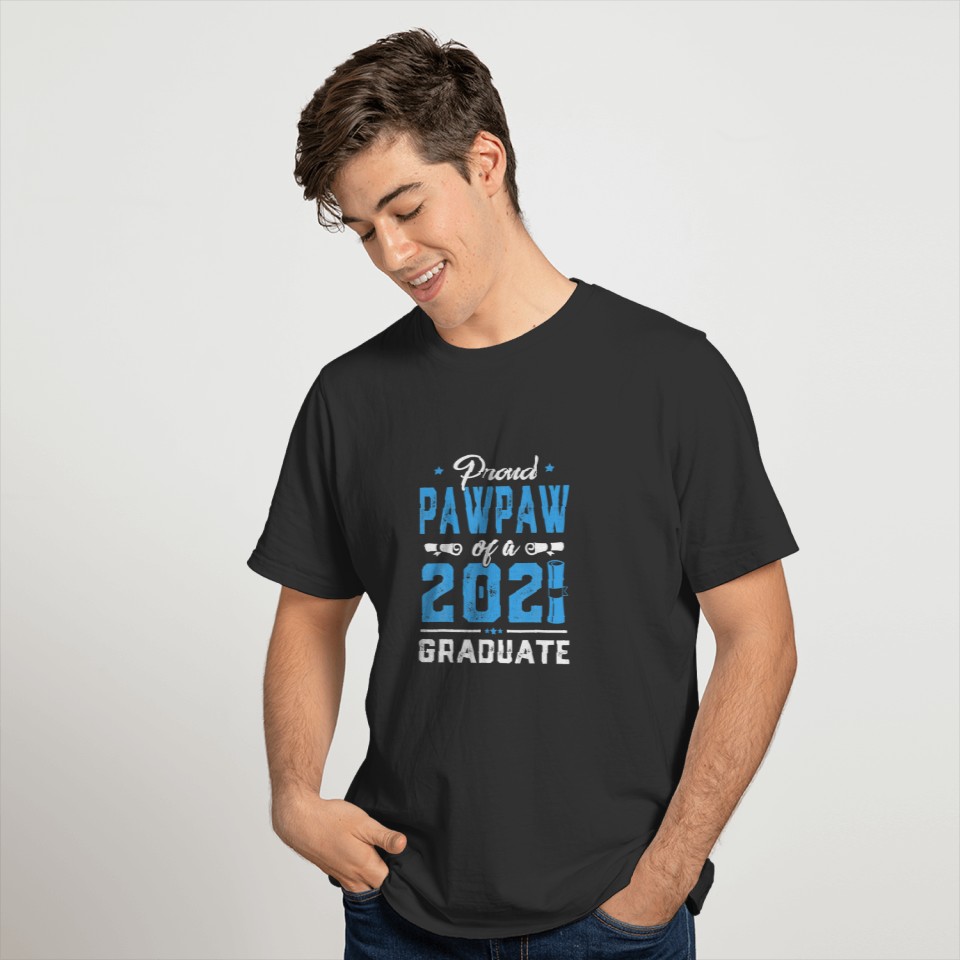 Proud Pawpaw Of A Class Of 2021 Graduate School Gi T-shirt