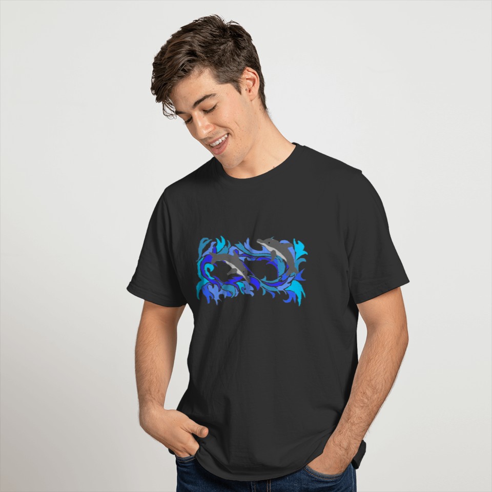 Eternal Dolphin Wave T-shirt