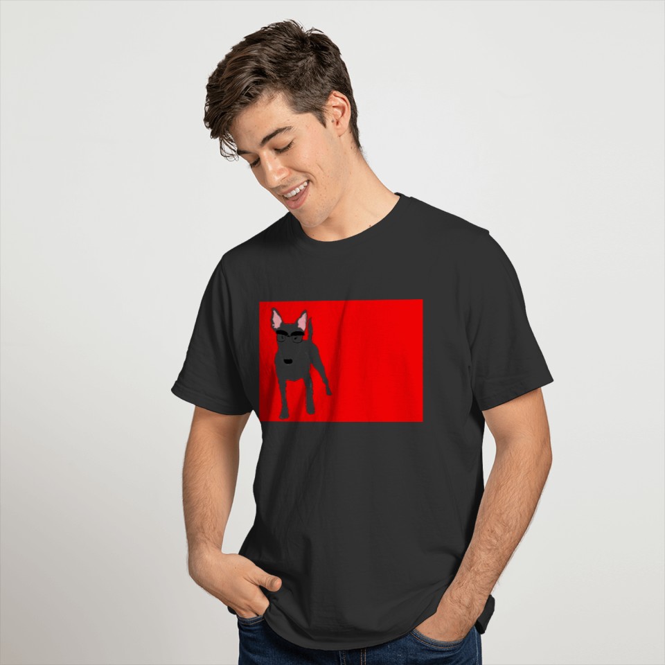 Bull Terrier Nerd T-shirt