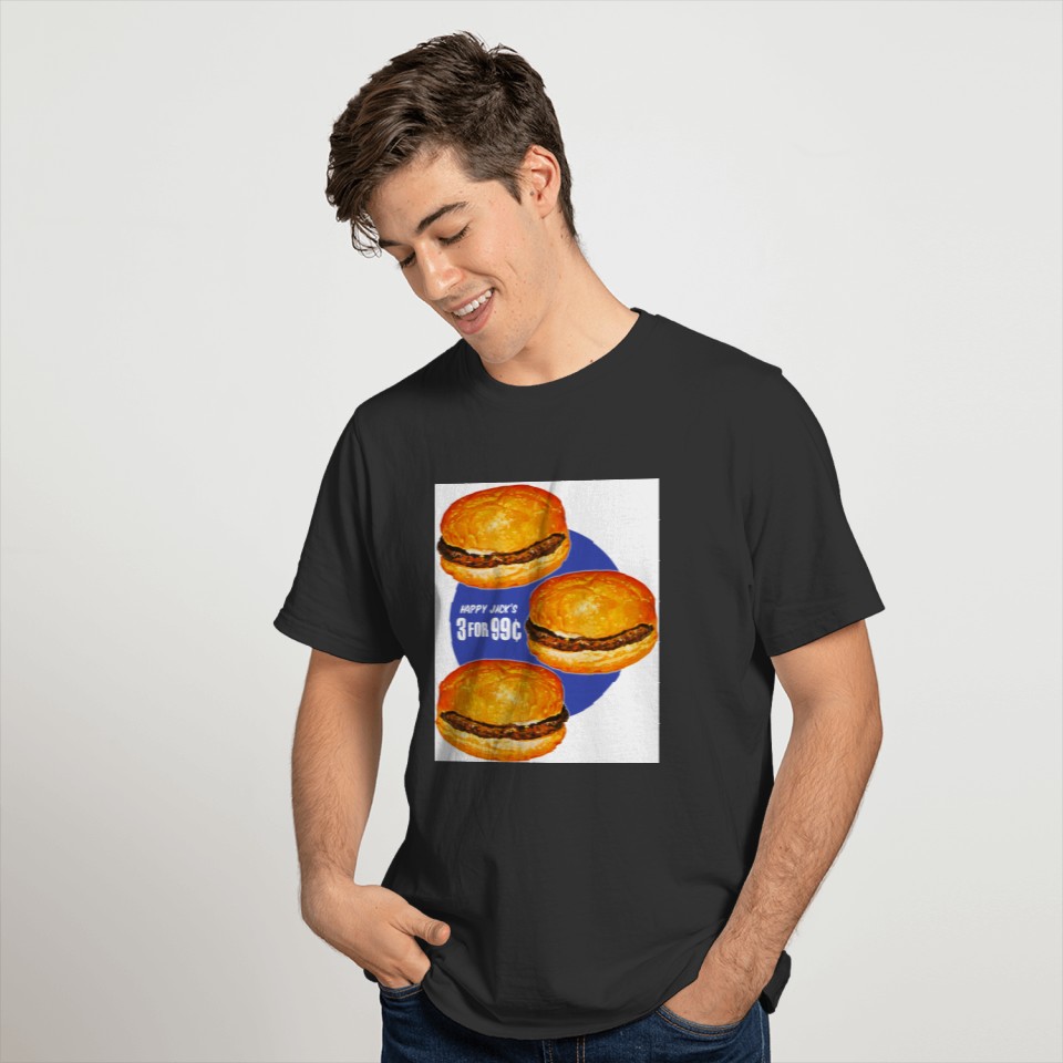 Vintage Hamburgers Happy Jack's 99¢ T-shirt