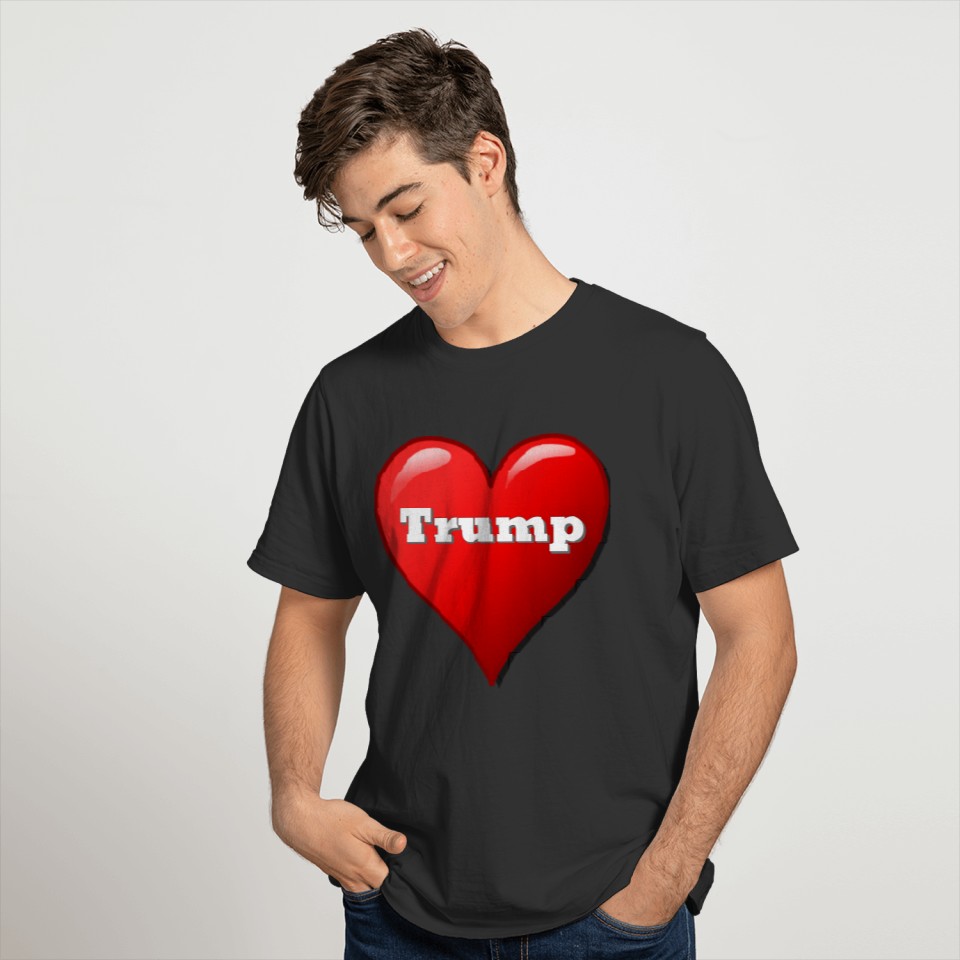 I Love Trump Heart T-shirt
