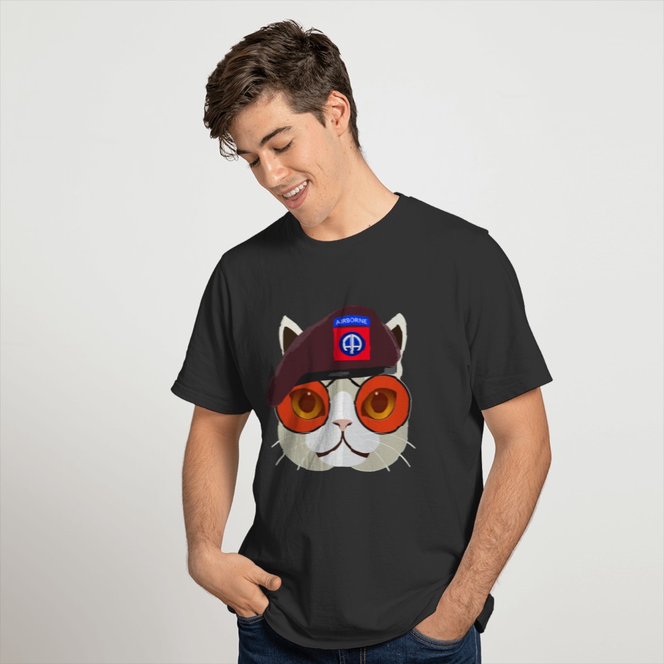 82nd Airborne Division “Cool Cat Paratrooper” T-shirt