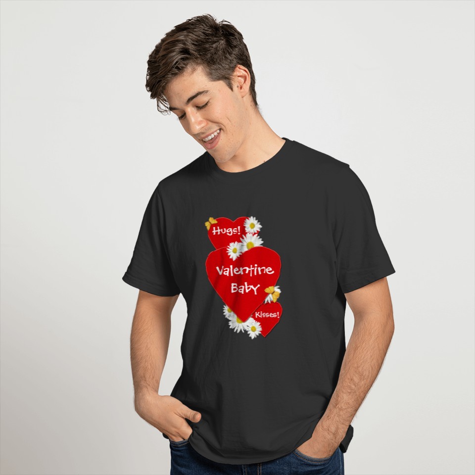 Valentine Daisy Hugs Baby Creeper T-shirt