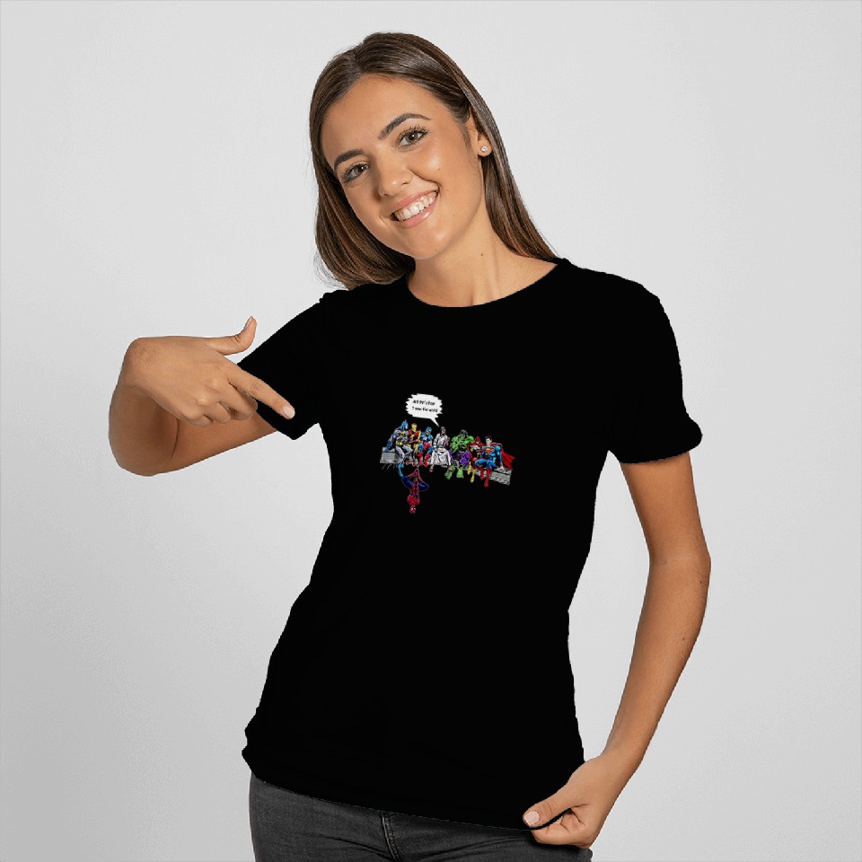 And That's How I Saved The World Jesus Superheros Tshirt