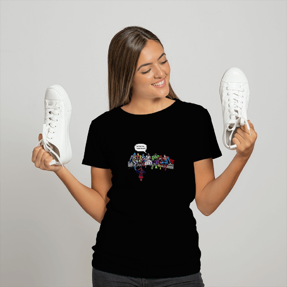 And That's How I Saved The World Jesus Superheros Tshirt