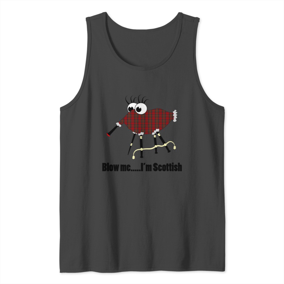 Funny Scottish Bagpipes Tank Top