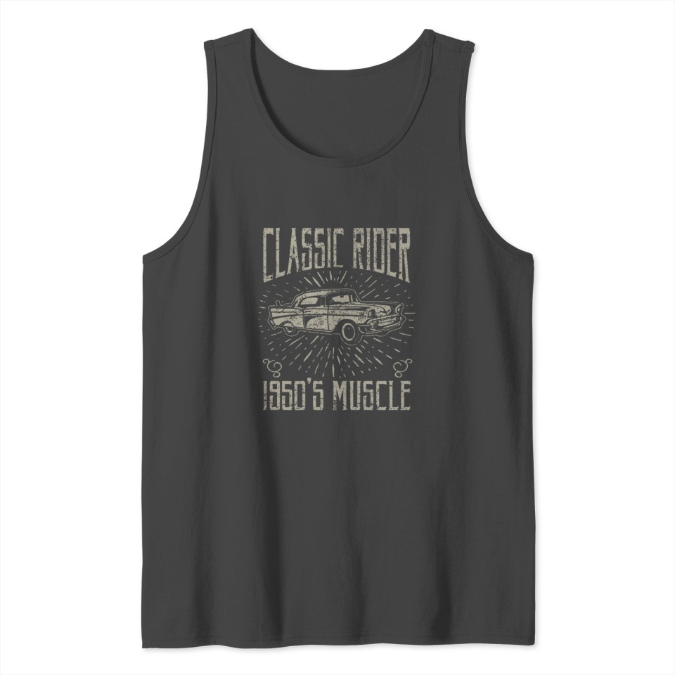 Classic Rider Muscle Car Tank Top