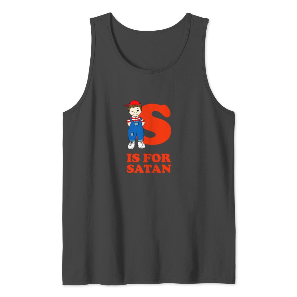 S Is For Satan | Satanic Occult 666 Tank Top