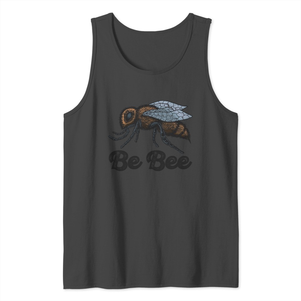 Be Bee Animal Insect Flower Honey Abstact Great Tank Top