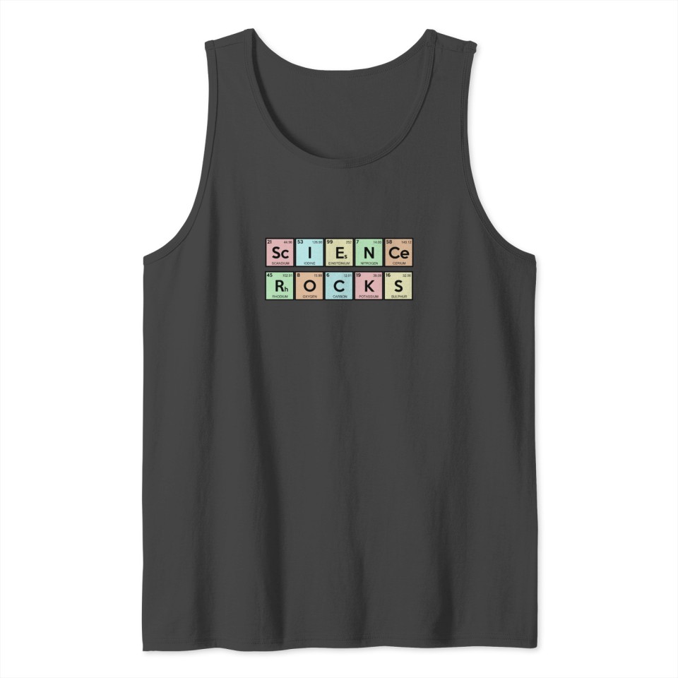 Science Rocks Chemical Elements Funny Science Tank Top