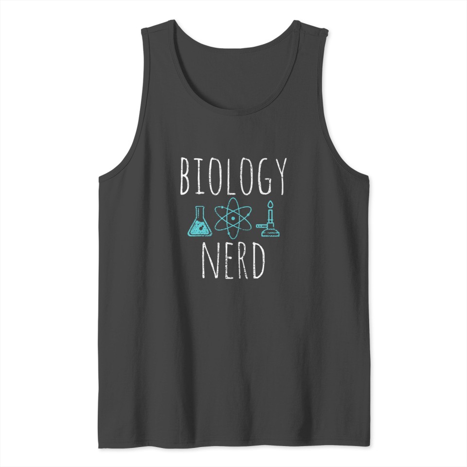 Biology nerd science atom Tank Top