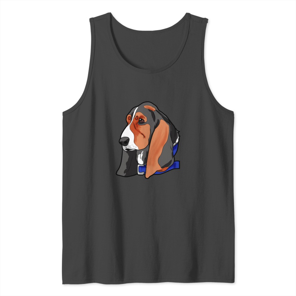 Basset Hound Dog Puppy Doggie Present Tank Top
