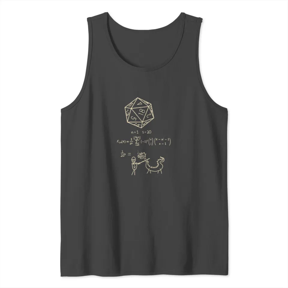The science of 20 sided dice Tank Top