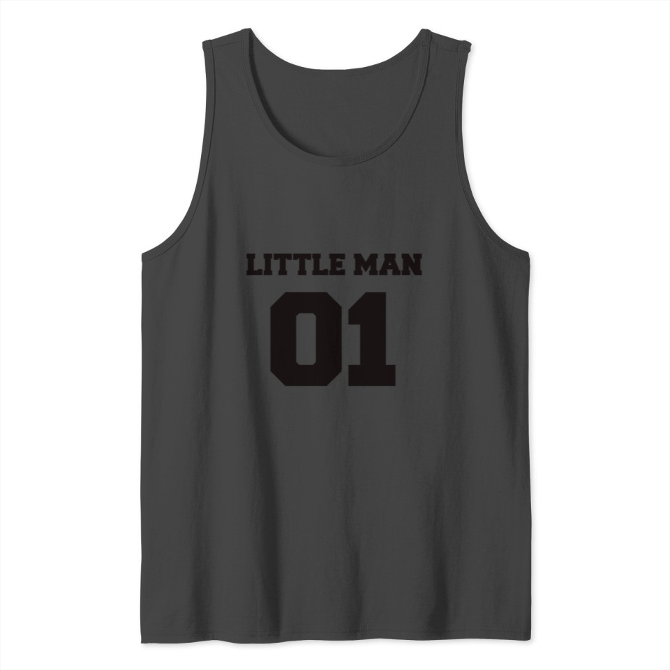 LITTLE MAN 01 Shirt for Son / BIG MAN 01 for fathe Tank Top