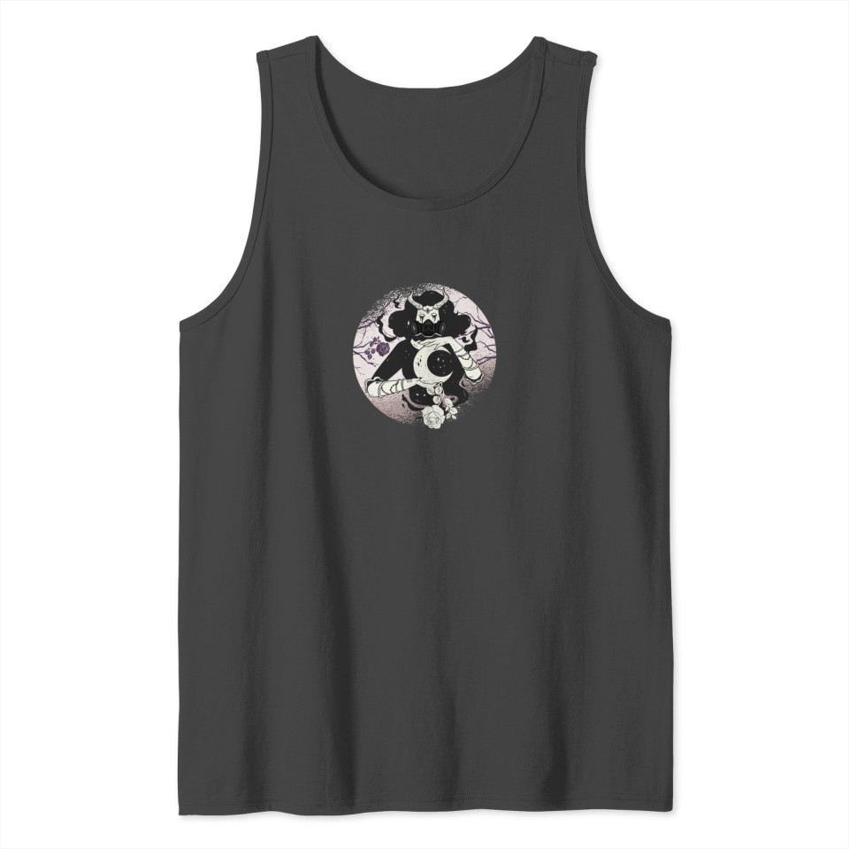 Occult moon rose Cyber Gothic Tank Top