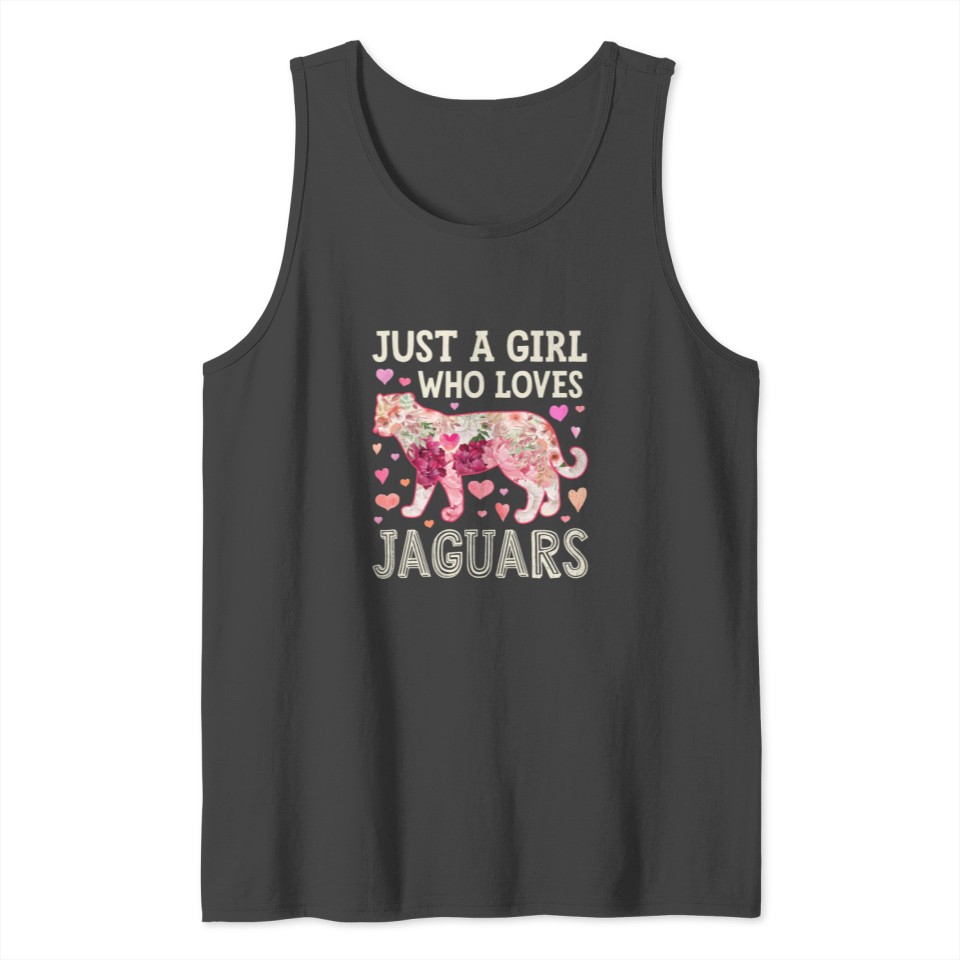 Just A Girl Who Loves Jaguars Funny Women Jaguar F Tank Top