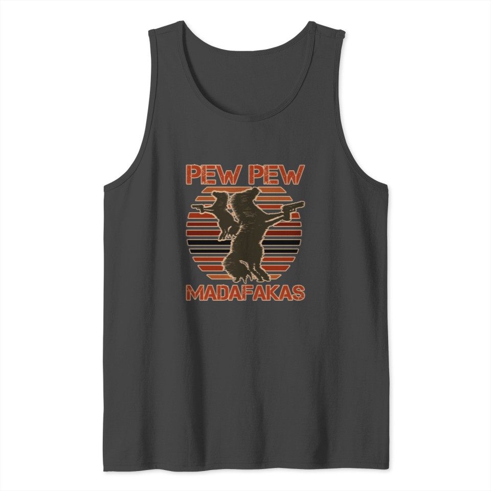 Horse Riding Shooting Motherfuckers Collection Tank Top