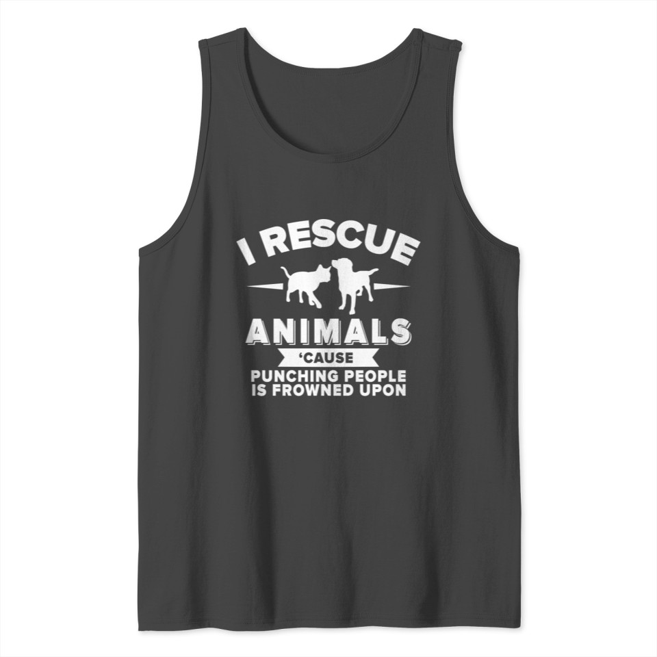 I Rescue Animals Funny Long Sleeve Tee Shirt Tank Top
