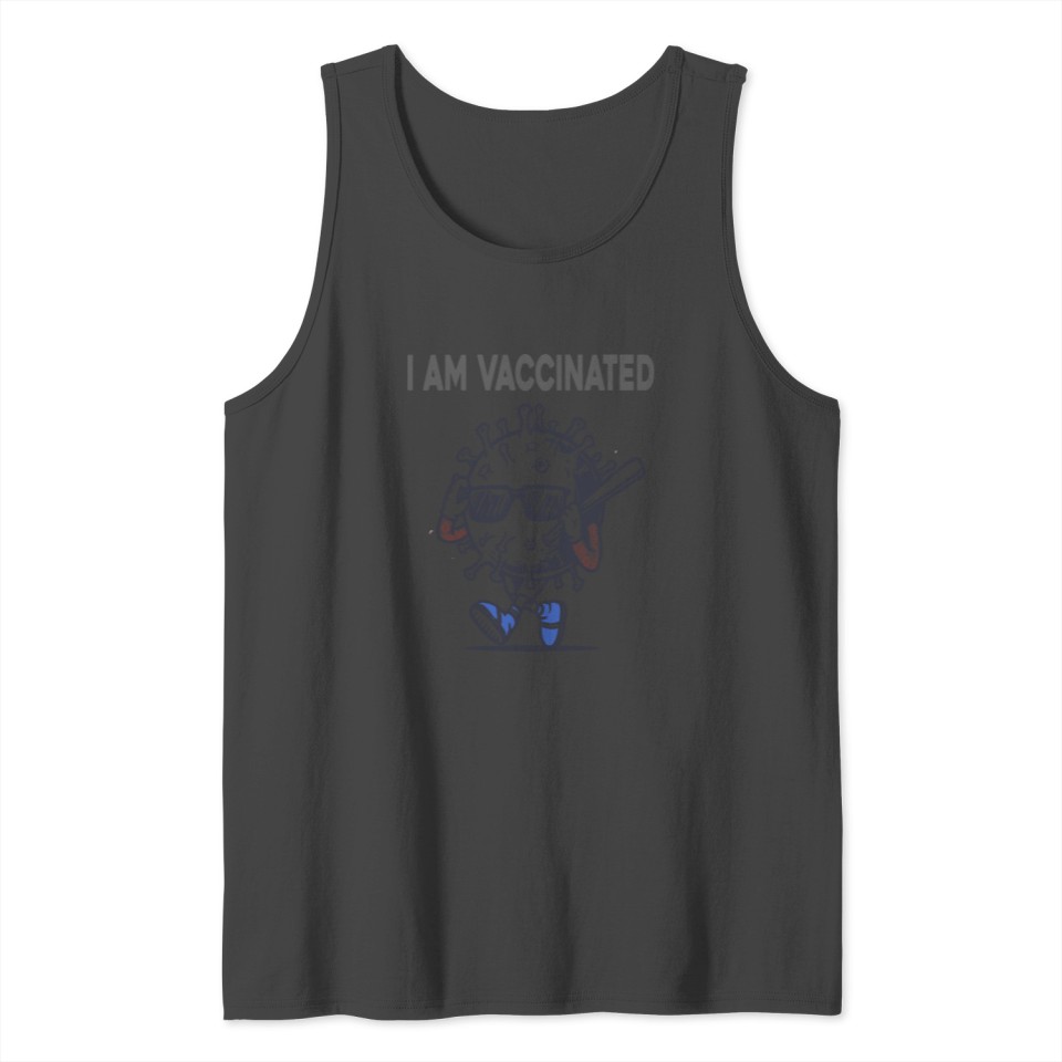 I am Vaccinated Design Tank Top