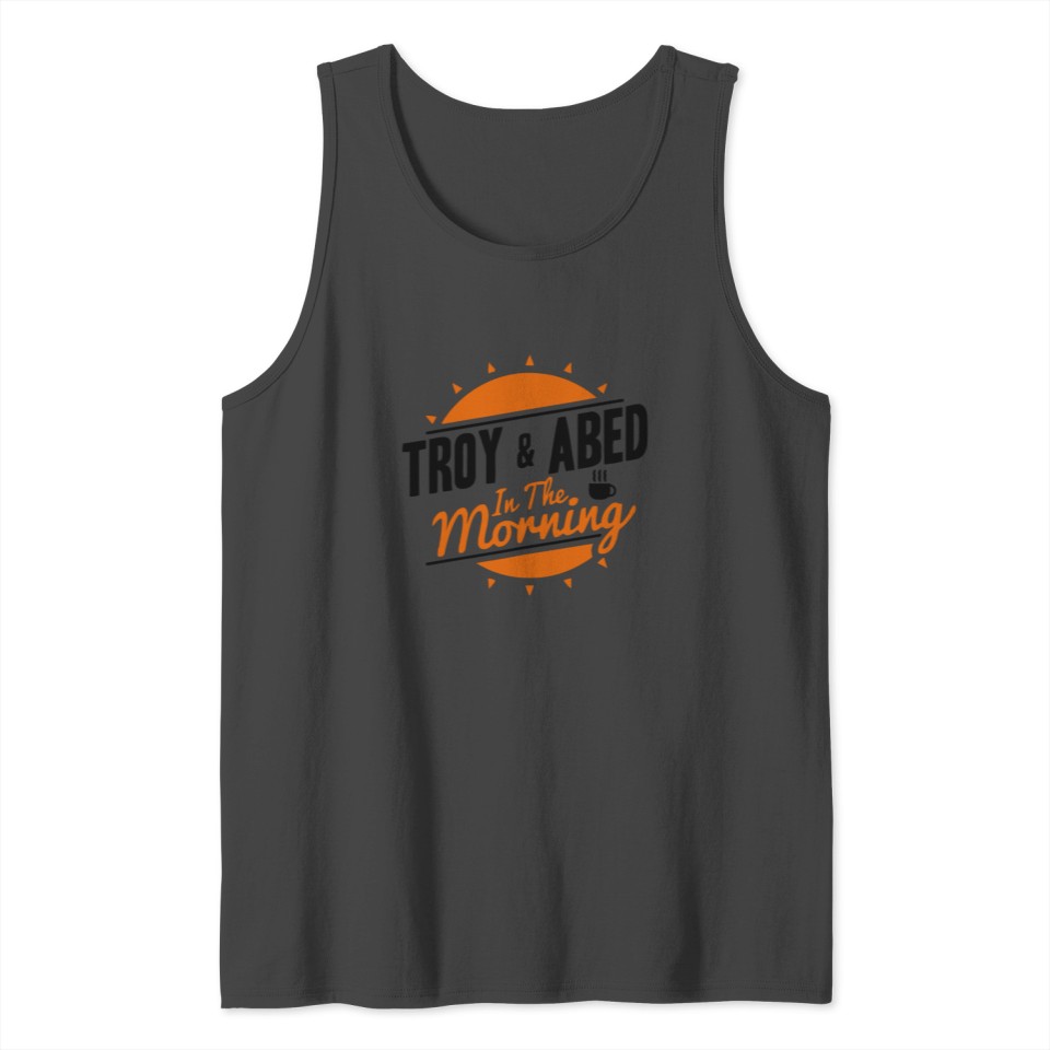 Troy and Abed In The Morning Logo Tank Top