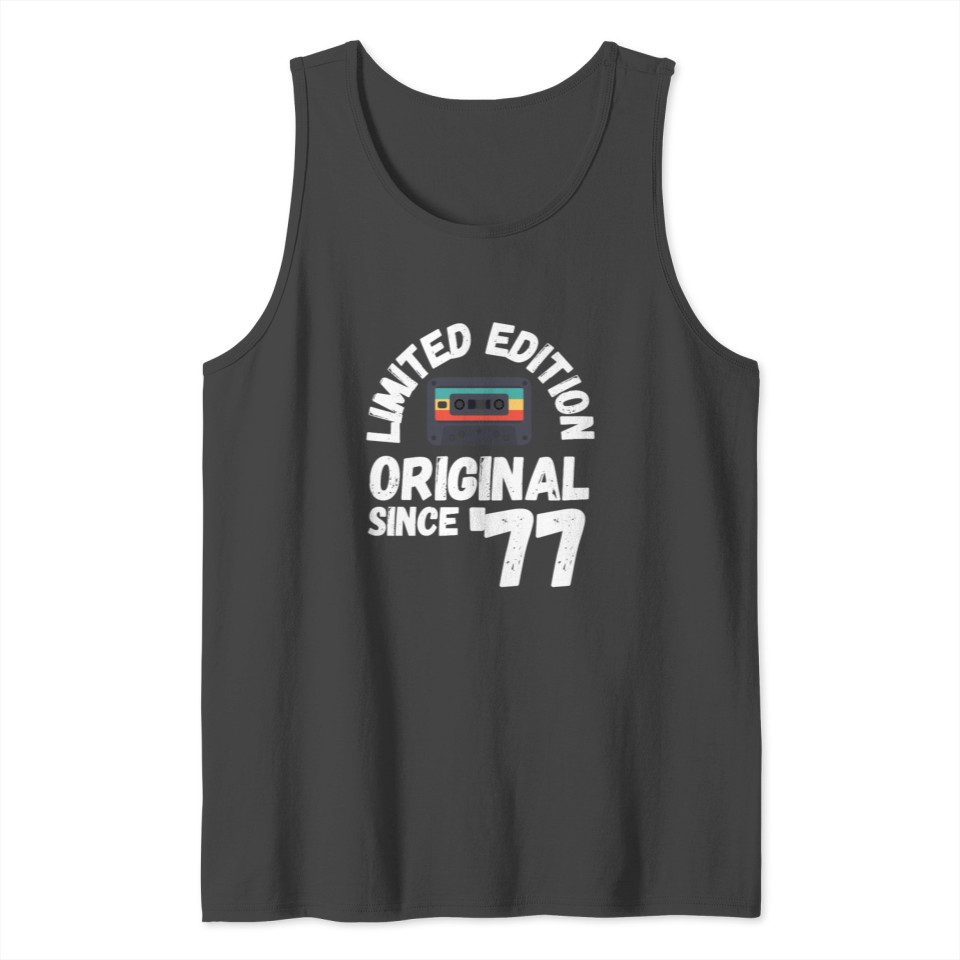 Limited edition, cassette, old school, birth 1977 Tank Top