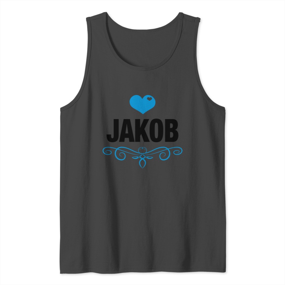 Jakob, Love, Hearts, Baby, Boys, Birthday, Gifts Tank Top