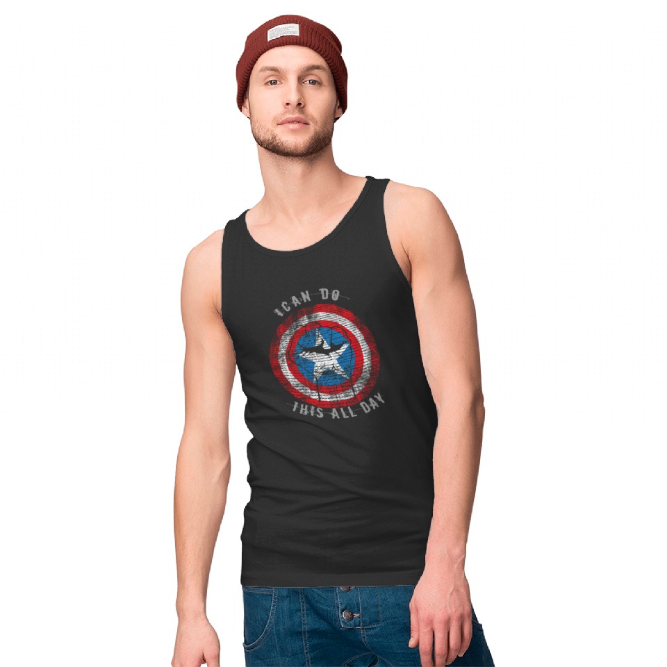 Captain America I can do this all day Tank Tops