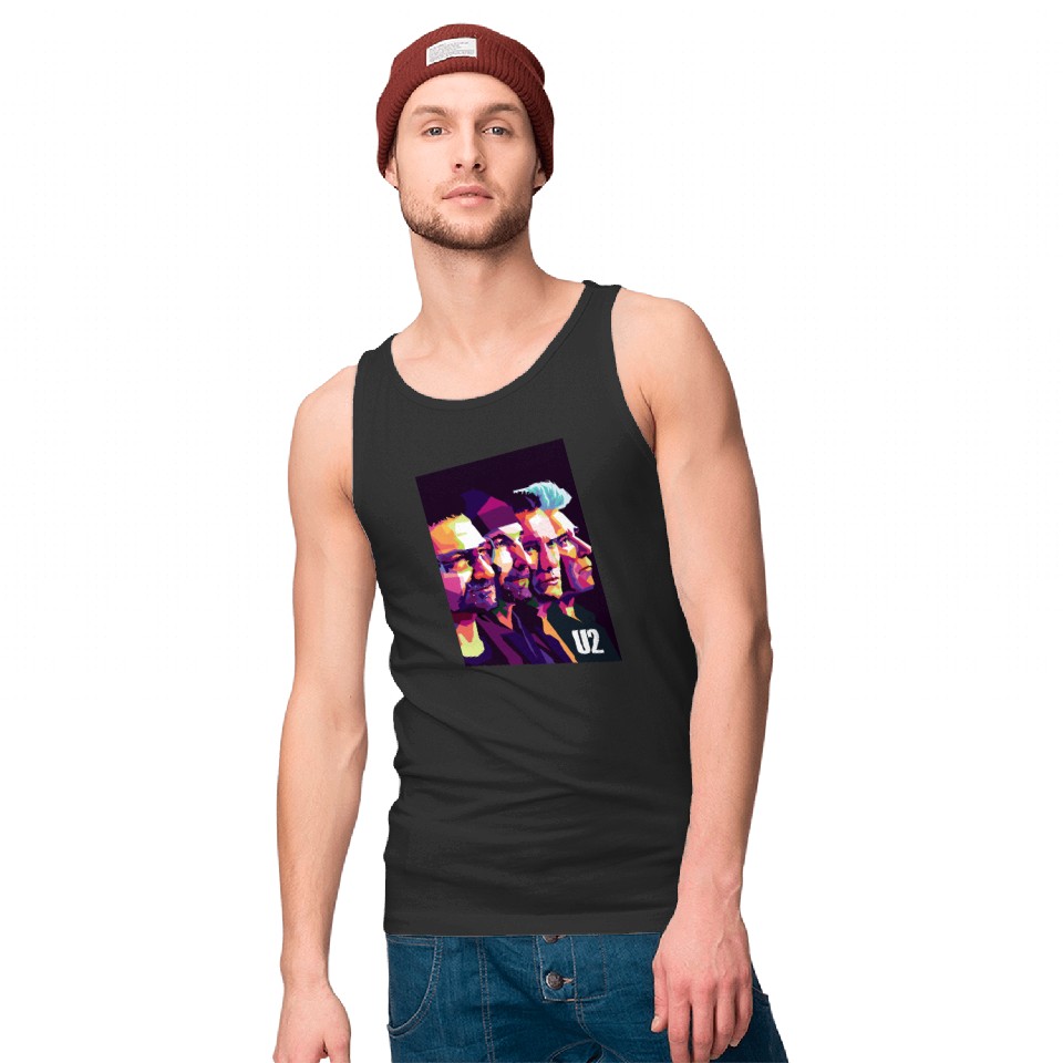 Bono and Friend U2 - U2 Fan Art - Tank Tops