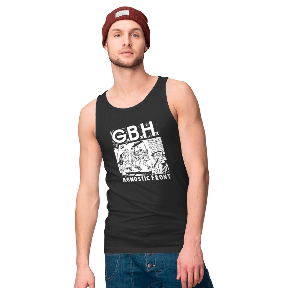 GBH †††† Agnostic Front - Punks Not Dead - Tank Tops