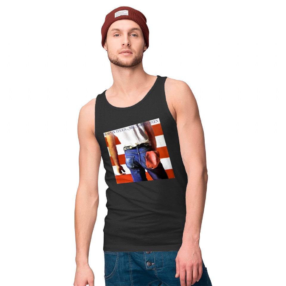 Bruce Springsteen Unisex Tank Tops: Born in the USA